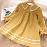Melario Fashion Leopard Girls Dresses Spring With belt Kids Dress Children Clothing Princess Dress Casual Kids Girls Clothes