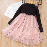 Melario Fashion Leopard Girls Dresses Spring With belt Kids Dress Children Clothing Princess Dress Casual Kids Girls Clothes