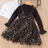 Melario Fashion Leopard Girls Dresses Spring With belt Kids Dress Children Clothing Princess Dress Casual Kids Girls Clothes
