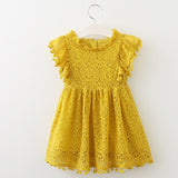 Girls Dresses 2019 Fashion Girl Dress Lace Floral Design Baby Girls Dress Kids Dresses For Girls Casual Wear Children Clothing