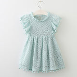 Girls Dresses 2019 Fashion Girl Dress Lace Floral Design Baby Girls Dress Kids Dresses For Girls Casual Wear Children Clothing