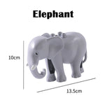 Duplos Animal Model Figures big Building Block Sets Elephant  kids educational toys for children compatible LegoINGlys duploe