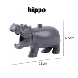 Duplos Animal Model Figures big Building Block Sets Elephant  kids educational toys for children compatible LegoINGlys duploe