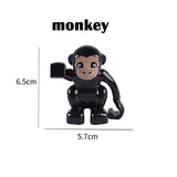 Duplos Animal Model Figures big Building Block Sets Elephant  kids educational toys for children compatible LegoINGlys duploe