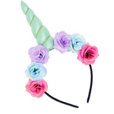 Girls Flower Cat Ears Cute Unicorn Headbands Children Headwear Photo Props Party Hair Hoop Hairbands Kids Hair Accessories