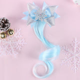 Xugar Hair Accessories Hair Bows Hair Bands for Girls Mermaid Bowknot Scrunchie for Hair Tie Kids Long Braid Pigtails Headband