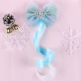 Xugar Hair Accessories Hair Bows Hair Bands for Girls Mermaid Bowknot Scrunchie for Hair Tie Kids Long Braid Pigtails Headband