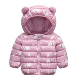 Cute 1- 5y baby girls jacket kids boys fashion coats with ear hoodie spring girl clothes infant clothing children's jackets