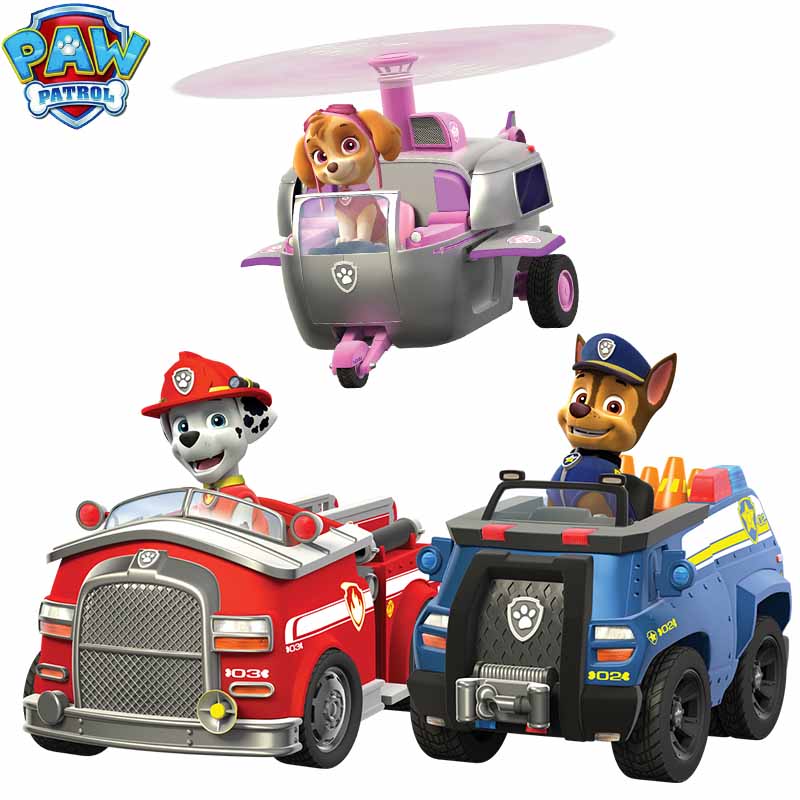 Paw Patrol Toys Set Dog Patrulha Canina Anime Puppy Patrol Car Action Figures Decoration Kids Toys for Children Gifts 2D32