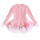 Toddler Girl Sweater Long Sleeve Princess Dress 2020 Autumn Winter Kids Dresses For Girls Party Dress Children Clothing vestidos