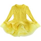 Toddler Girl Sweater Long Sleeve Princess Dress 2020 Autumn Winter Kids Dresses For Girls Party Dress Children Clothing vestidos