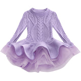 Toddler Girl Sweater Long Sleeve Princess Dress 2020 Autumn Winter Kids Dresses For Girls Party Dress Children Clothing vestidos