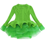 Toddler Girl Sweater Long Sleeve Princess Dress 2020 Autumn Winter Kids Dresses For Girls Party Dress Children Clothing vestidos
