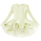 Toddler Girl Sweater Long Sleeve Princess Dress 2020 Autumn Winter Kids Dresses For Girls Party Dress Children Clothing vestidos