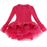 Toddler Girl Sweater Long Sleeve Princess Dress 2020 Autumn Winter Kids Dresses For Girls Party Dress Children Clothing vestidos
