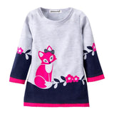 Toddler Girl Sweater Long Sleeve Princess Dress 2020 Autumn Winter Kids Dresses For Girls Party Dress Children Clothing vestidos