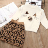 Baby Girls Dress 2019 Princess Dresses Autumn Winter Cartoon Sweater and A-Line Dress for Girl Kids Dress Cute Children Clothing