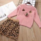 Baby Girls Dress 2019 Princess Dresses Autumn Winter Cartoon Sweater and A-Line Dress for Girl Kids Dress Cute Children Clothing
