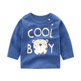 Unisex 6M-5T Autumn Winter Cotton T shirt Cartoon Long Sleeve Baby Boys Girls Tees Kids Children Casual Clothing O-Neck Clothes