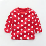 Unisex 6M-5T Autumn Winter Cotton T shirt Cartoon Long Sleeve Baby Boys Girls Tees Kids Children Casual Clothing O-Neck Clothes