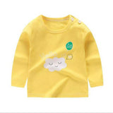 Unisex 6M-5T Autumn Winter Cotton T shirt Cartoon Long Sleeve Baby Boys Girls Tees Kids Children Casual Clothing O-Neck Clothes