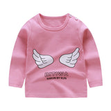 Unisex 6M-5T Autumn Winter Cotton T shirt Cartoon Long Sleeve Baby Boys Girls Tees Kids Children Casual Clothing O-Neck Clothes