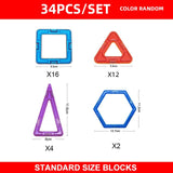 Magnetic Construction Magnet Designer Big Size Building Blocks Set Educational Toys For Kids
