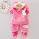 Baby Boys Girls Christmas Autumn Warm WaistCoat + Sweatshirt + Pants 3Pcs Infant Kids Children Sports Suit Toddler Clothes W168