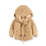 Benemaker Children Winter Outdoor Fleece Jackets For Boys Clothing Hooded Warm Outerwear Windbreaker Baby Kids Thin Coats YJ023