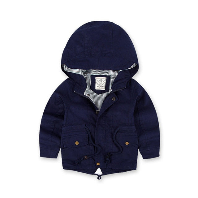 Benemaker Children Winter Outdoor Fleece Jackets For Boys Clothing Hooded Warm Outerwear Windbreaker Baby Kids Thin Coats YJ023