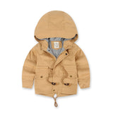 Benemaker Children Winter Outdoor Fleece Jackets For Boys Clothing Hooded Warm Outerwear Windbreaker Baby Kids Thin Coats YJ023