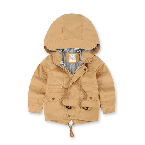 Benemaker Children Winter Outdoor Fleece Jackets For Boys Clothing Hooded Warm Outerwear Windbreaker Baby Kids Thin Coats YJ023