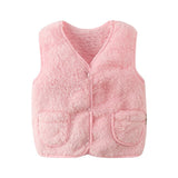 Winter Children Vest Fur Waistcoat Thick Warm Kid Jacket sleeveless Baby Girl Boy Toddler Children Clothing Casual