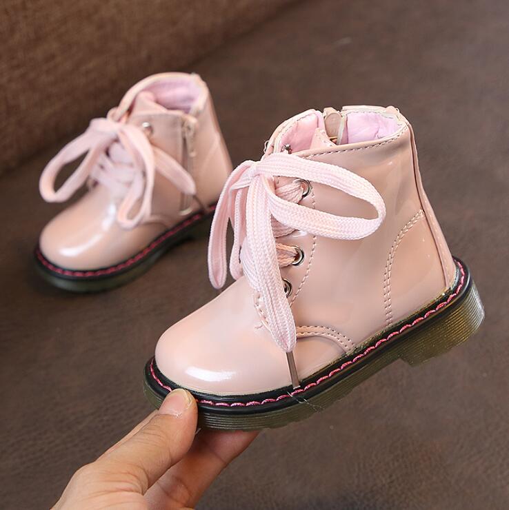 New Autumn Kids Snow Boots Children's Winter Ankle Winter Girl Boots Unisex PU Leather Shoes For kids Snow Shoes