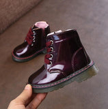 New Autumn Kids Snow Boots Children's Winter Ankle Winter Girl Boots Unisex PU Leather Shoes For kids Snow Shoes