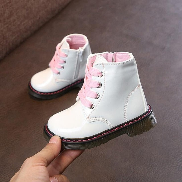 New Autumn Kids Snow Boots Children's Winter Ankle Winter Girl Boots Unisex PU Leather Shoes For kids Snow Shoes