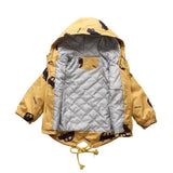 Benemaker Children Winter Outdoor Fleece Jackets For Boys Clothing Hooded Warm Outerwear Windbreaker Baby Kids Thin Coats YJ023