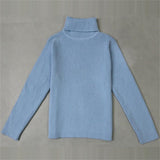 LILIGIRL Baby Girls Winter Turtleneck Sweater Colthes 2018 Autumn Boys Children Clothing Pullover Knitted Solid Kids Sweaters