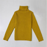 LILIGIRL Baby Girls Winter Turtleneck Sweater Colthes 2018 Autumn Boys Children Clothing Pullover Knitted Solid Kids Sweaters