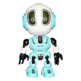 Smart Talking Robot Toy DIY Gesture Electronic Action Figure Toy Head Touch-Sensitive LED Light Alloy Robot Toys For Kids Gift