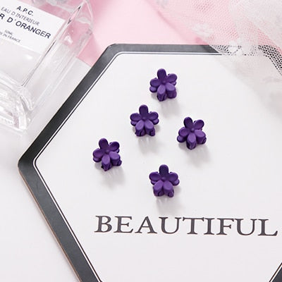 5/10pcs/Lot Girls Cute Small Plum Blossom Hair Claws Children Lovely Hair Clips Hairpins Headbands Kids Fashion Hair Accessories
