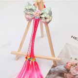 Xugar Hair Accessories Hair Bows Hair Bands for Girls Mermaid Bowknot Scrunchie for Hair Tie Kids Long Braid Pigtails Headband