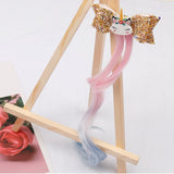 Xugar Hair Accessories Hair Bows Hair Bands for Girls Mermaid Bowknot Scrunchie for Hair Tie Kids Long Braid Pigtails Headband