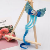 Xugar Hair Accessories Hair Bows Hair Bands for Girls Mermaid Bowknot Scrunchie for Hair Tie Kids Long Braid Pigtails Headband
