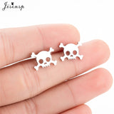 Jisensp Stainless Steel Ballet Earrings for Women Mickey Earing Fashion Tree of Life Stud Earring Girls Jewelry Kids Accessories