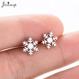 Jisensp Stainless Steel Ballet Earrings for Women Mickey Earing Fashion Tree of Life Stud Earring Girls Jewelry Kids Accessories