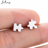 Jisensp Stainless Steel Ballet Earrings for Women Mickey Earing Fashion Tree of Life Stud Earring Girls Jewelry Kids Accessories