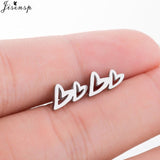 Jisensp Stainless Steel Ballet Earrings for Women Mickey Earing Fashion Tree of Life Stud Earring Girls Jewelry Kids Accessories
