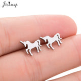 Jisensp Stainless Steel Ballet Earrings for Women Mickey Earing Fashion Tree of Life Stud Earring Girls Jewelry Kids Accessories