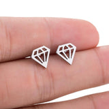 Jisensp Stainless Steel Ballet Earrings for Women Mickey Earing Fashion Tree of Life Stud Earring Girls Jewelry Kids Accessories